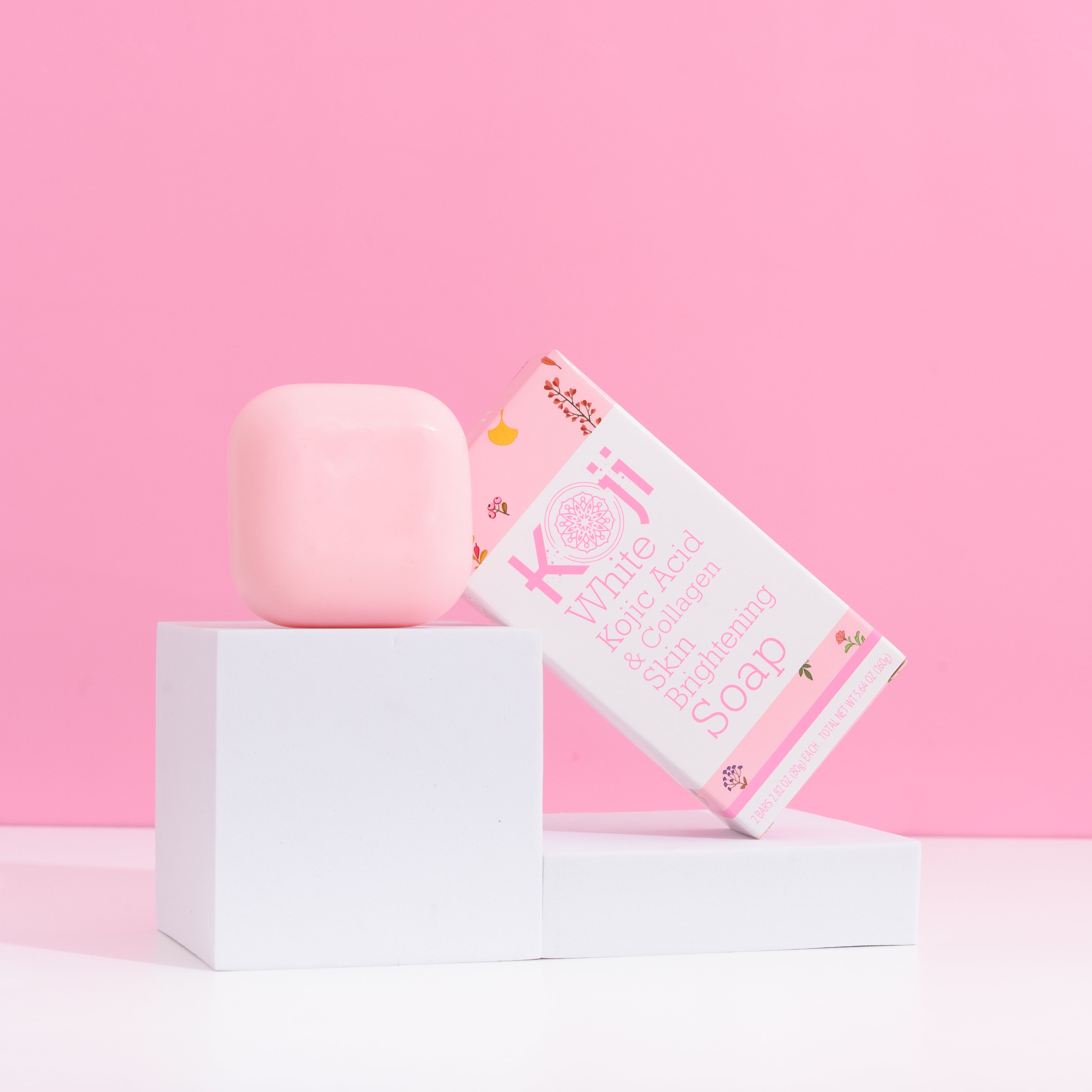 Kojic Acid & Collagen Skin Brightening Soap (2 Bars) | Koji