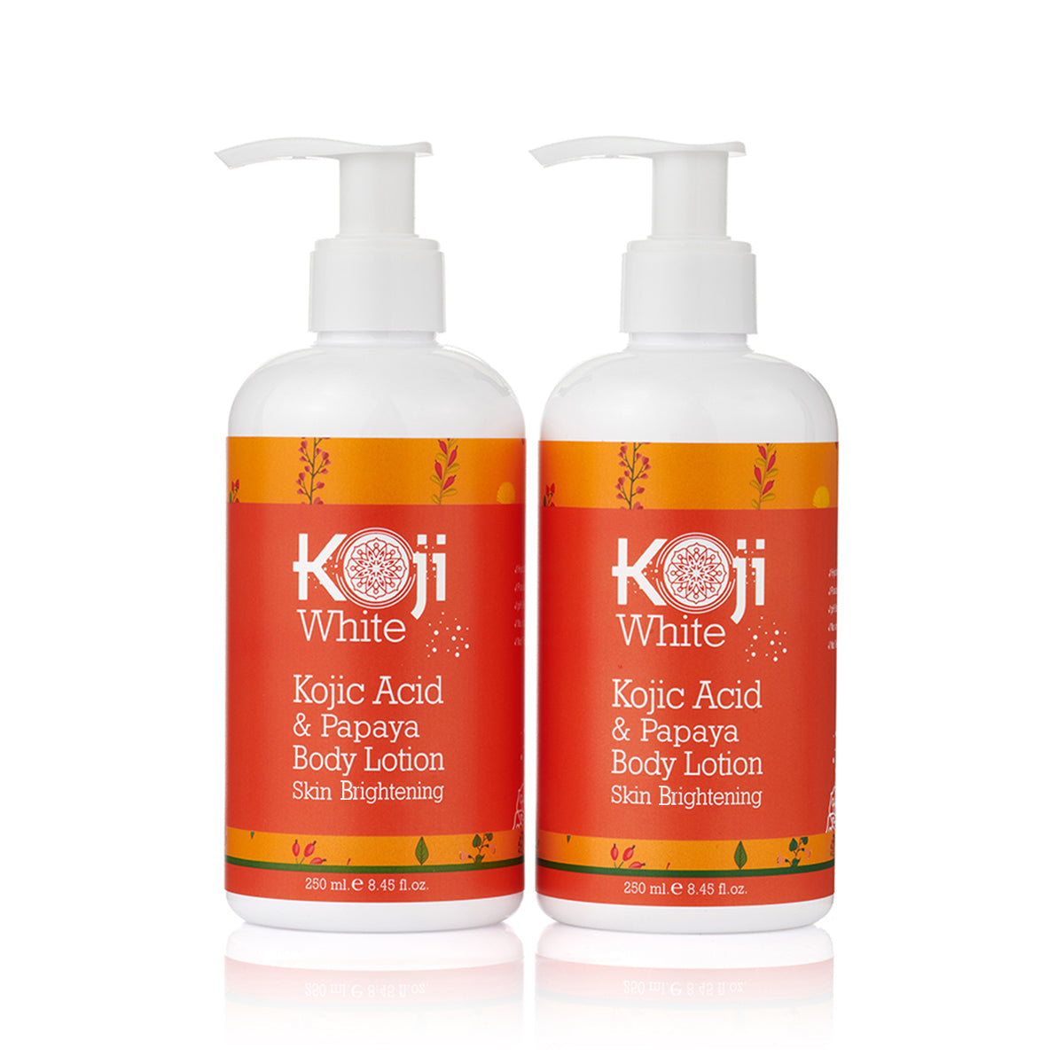 Kojic Acid Papaya Skin Brightening Body Lotion 2 Bottles