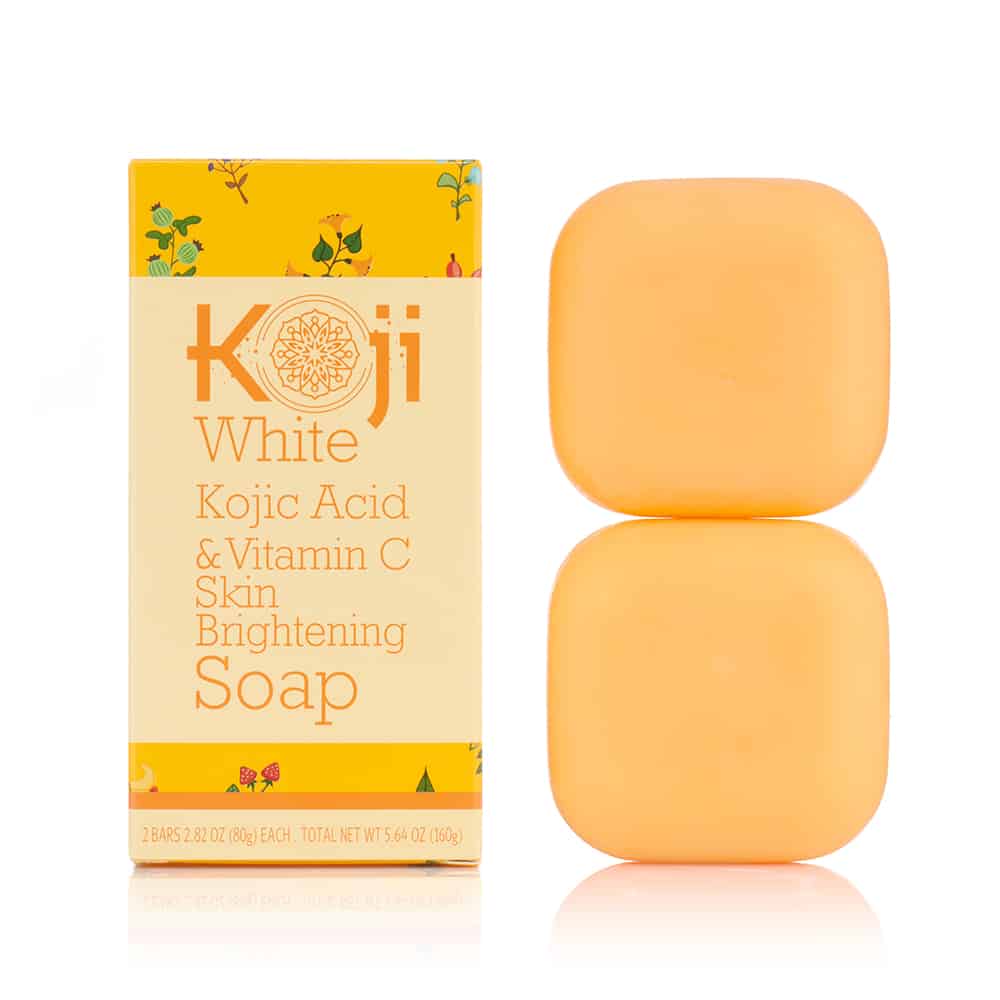 Kojic Acid Vitamin C Skin Brightening Soap 2 Bars Koji White